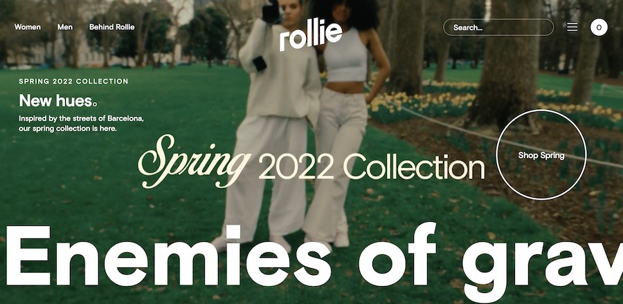 Rollie website example