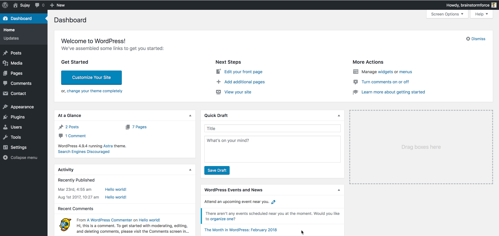 Permalink Settings Recording