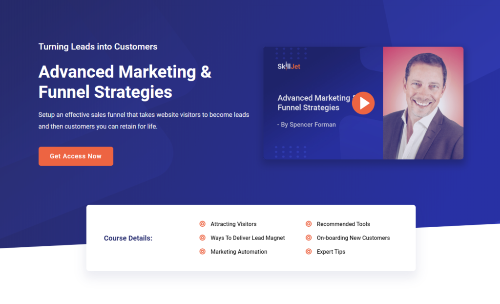 Advanced Marketing & Funnel Strategies by Spencer Forman in SkillJet