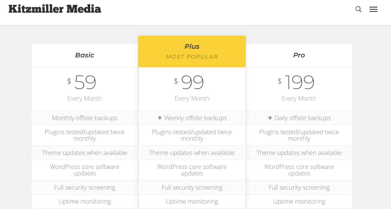 recurring revenue kitzmiller media package