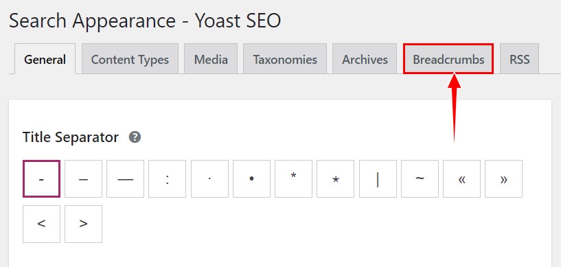 Yoast Breadcrumbs