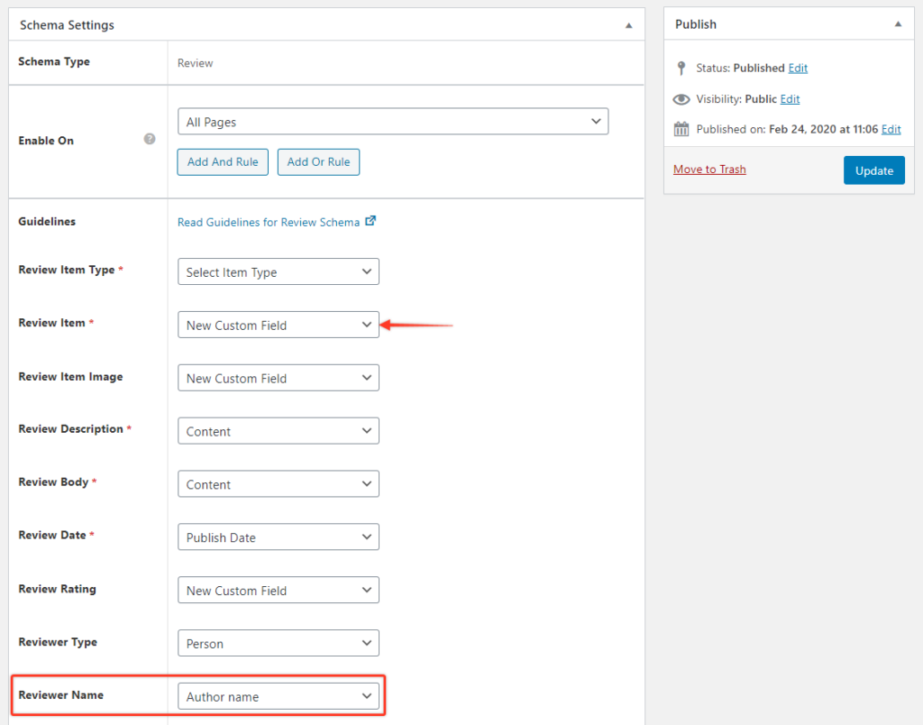 Adding custom fields using Schema Pro