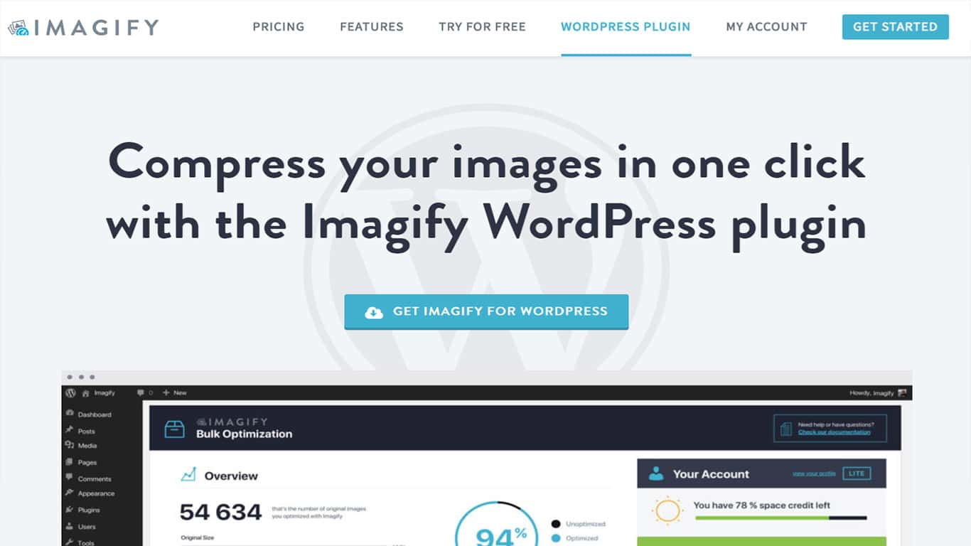 Imagify image optimization plugin