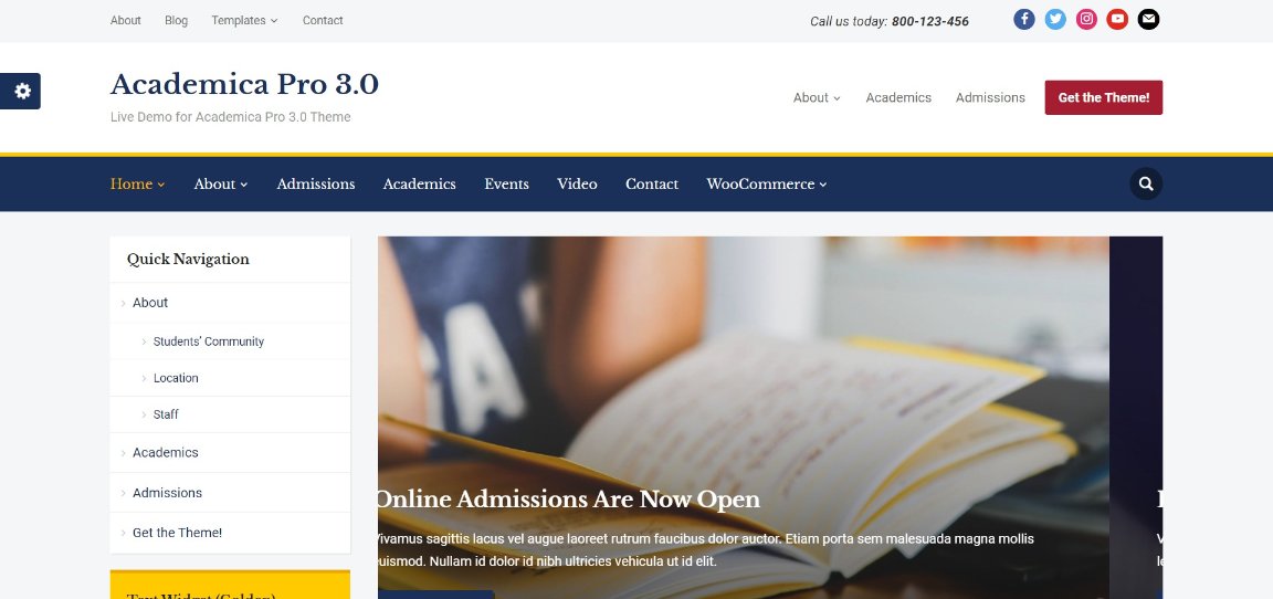 Academica Pro Education WordPress Theme