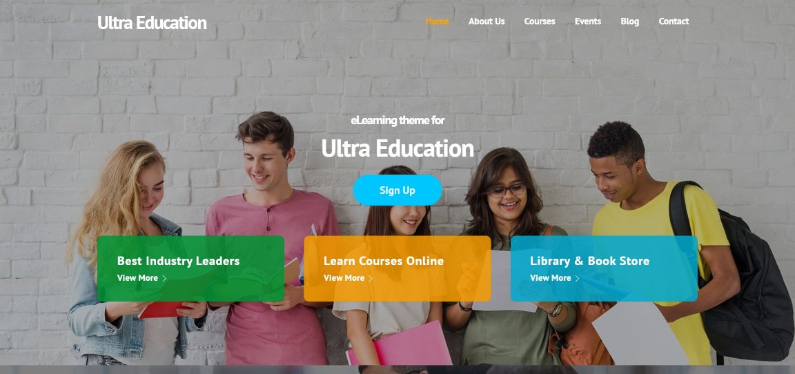 Ultra Education demo site