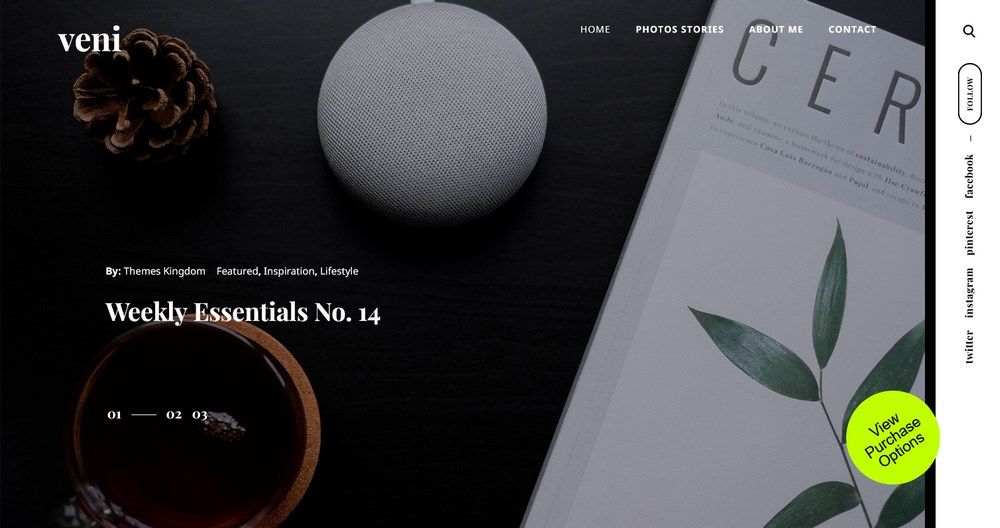 Veni WordPress Theme Demo
