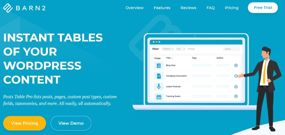 WordPress Table Plugin