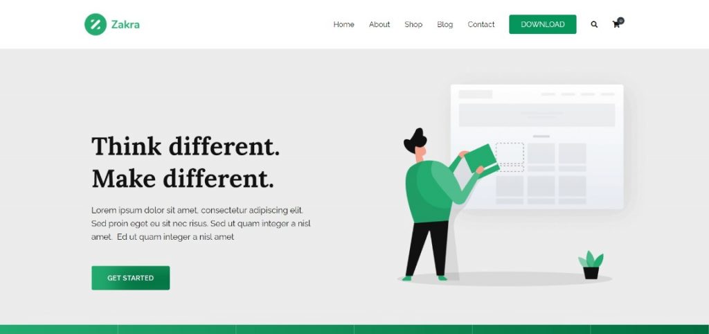 Zakra Agency wordpress theme