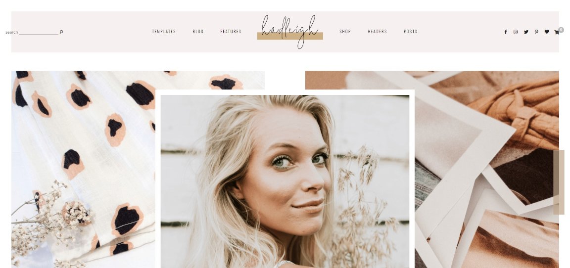 Hadleigh Feminine WordPress Blog theme