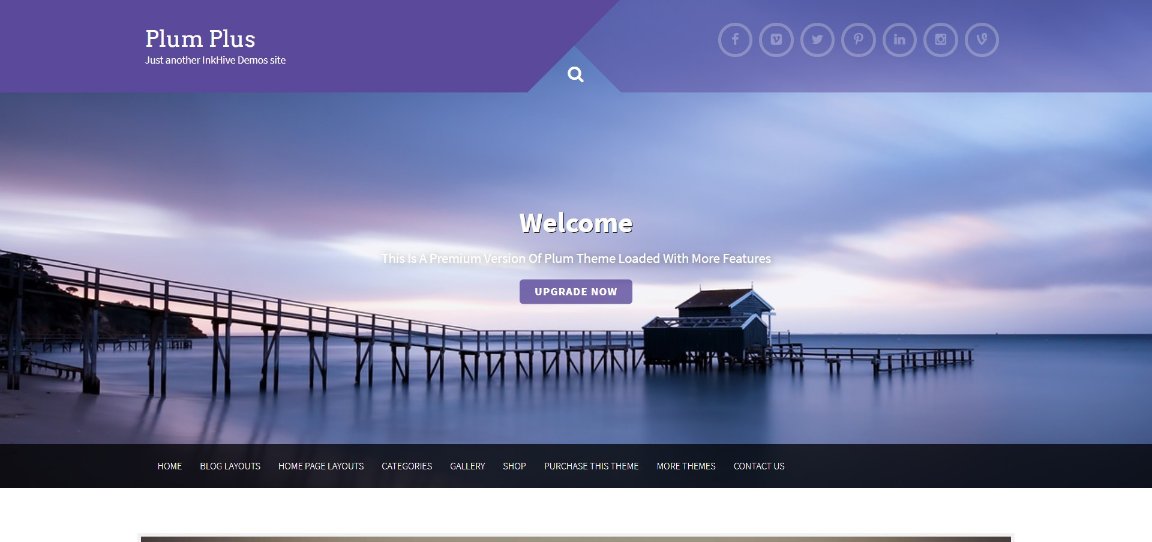 Plum Plus demo site