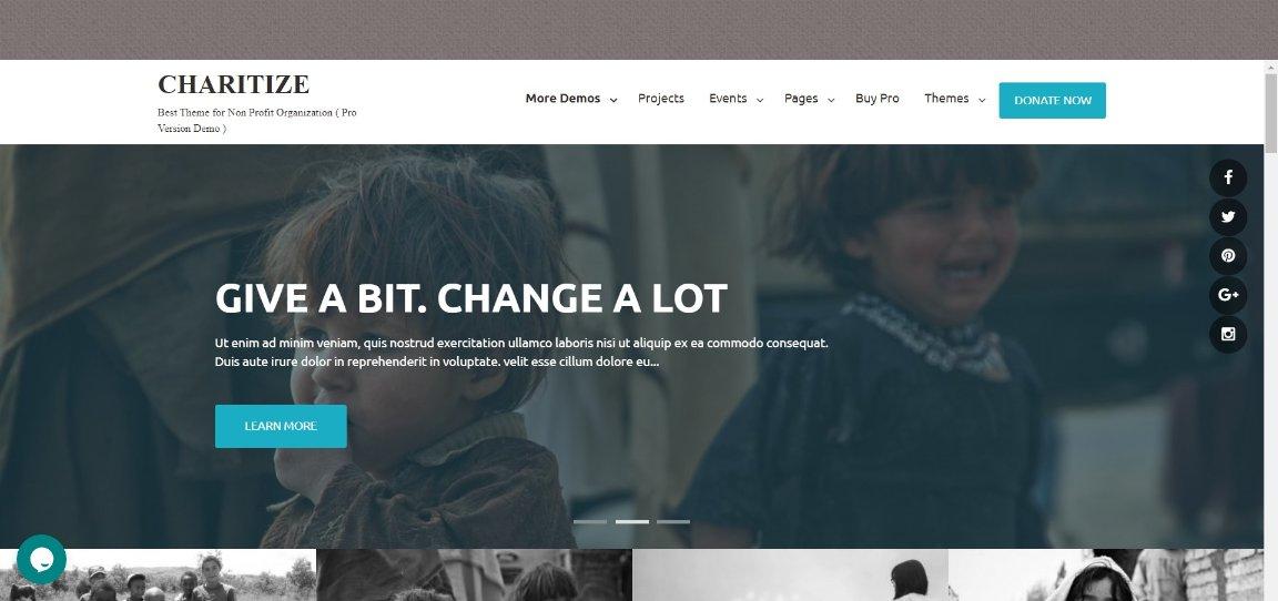 charitize wordpress theme