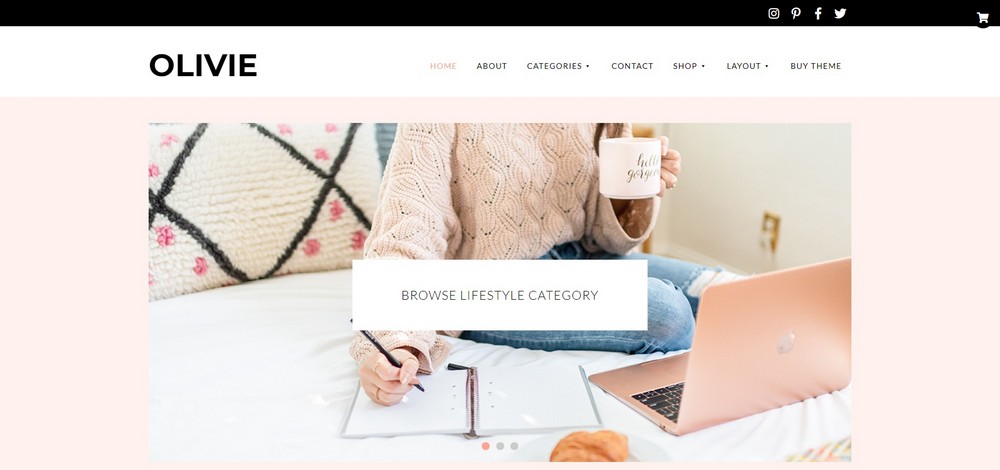 Olivie Feminine WordPress Theme