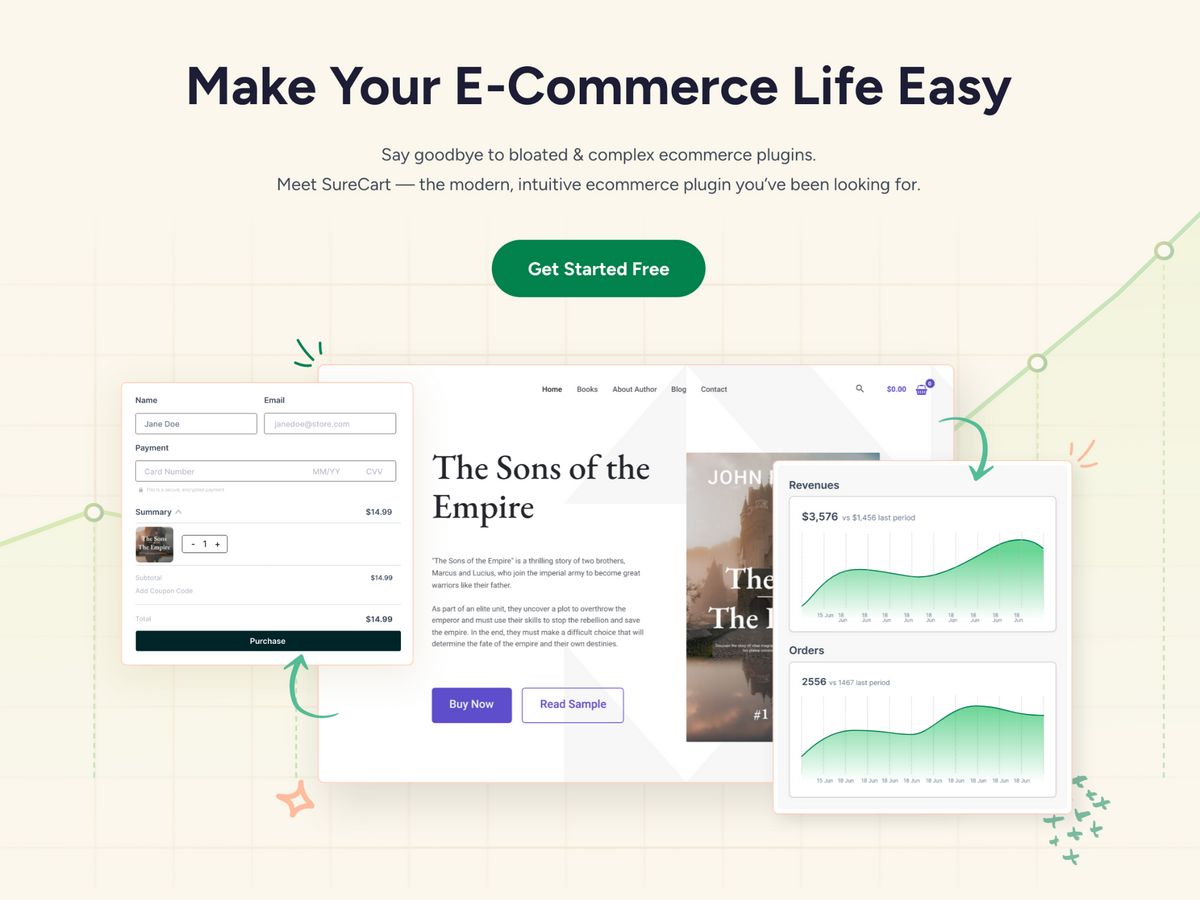 surecart wordpress ecommerce plugin