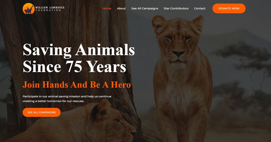 Animal Welfare gutenberg template