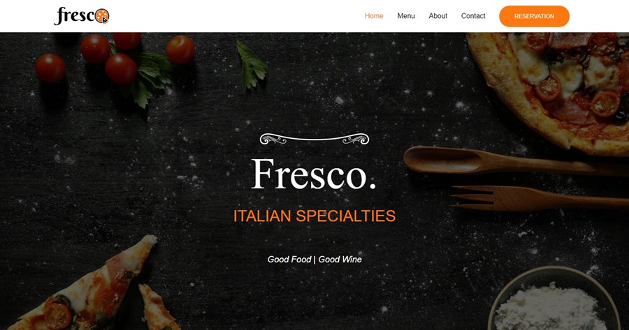 Italian Restaurant demo site