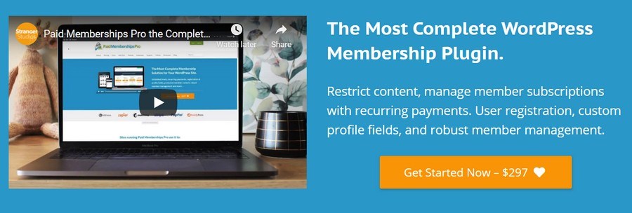 Paid membership pro wordpress plugin