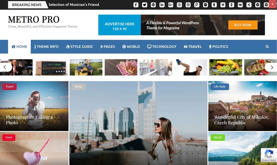 metro pro wordpress magazine theme