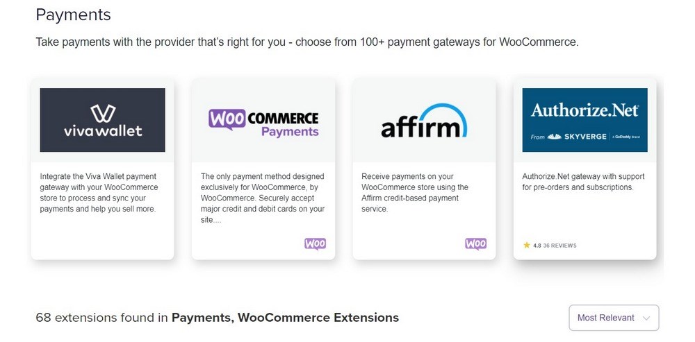 WooCommerce payment gateways