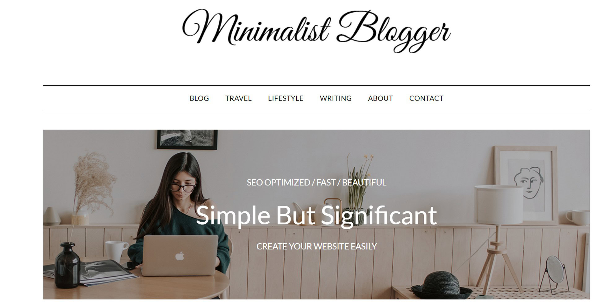 minimalist blogger theme template