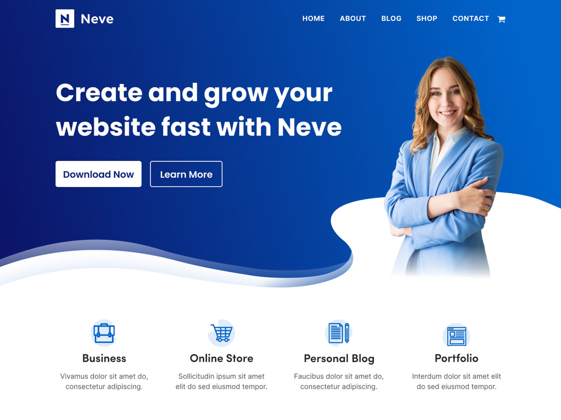 neve theme template