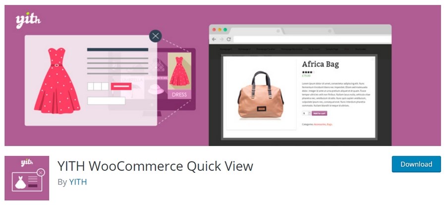 YITH WooCommerce quick view plugin