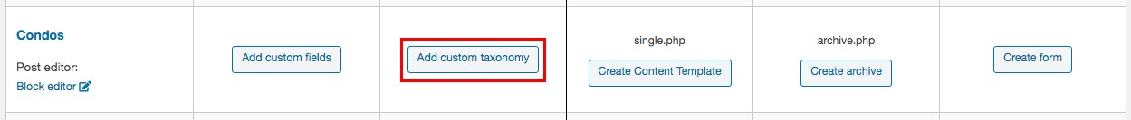 add custom taxonomies