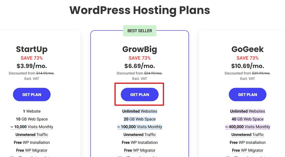 growbig plan siteground hosting