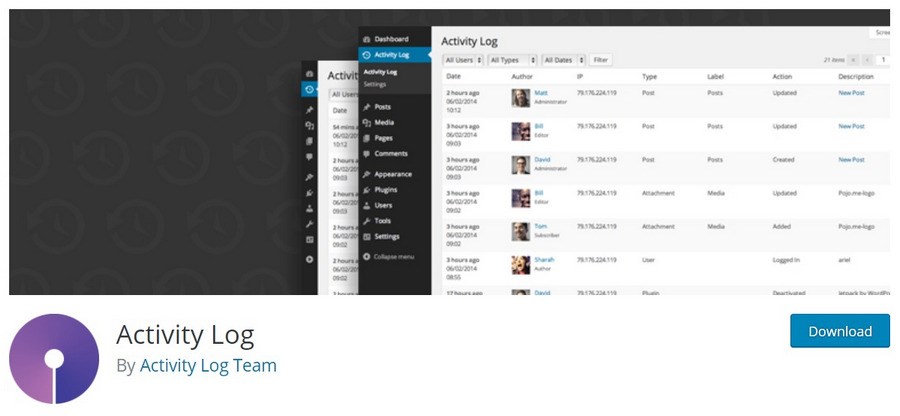 Activity Log WordPress plugin