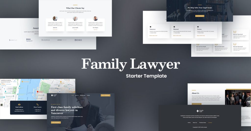 Family Lawyer website template