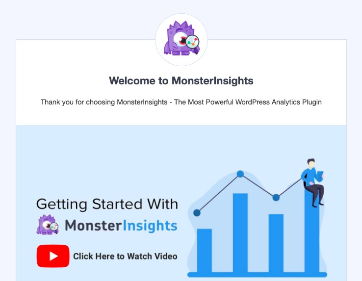 MonsterInsights setup