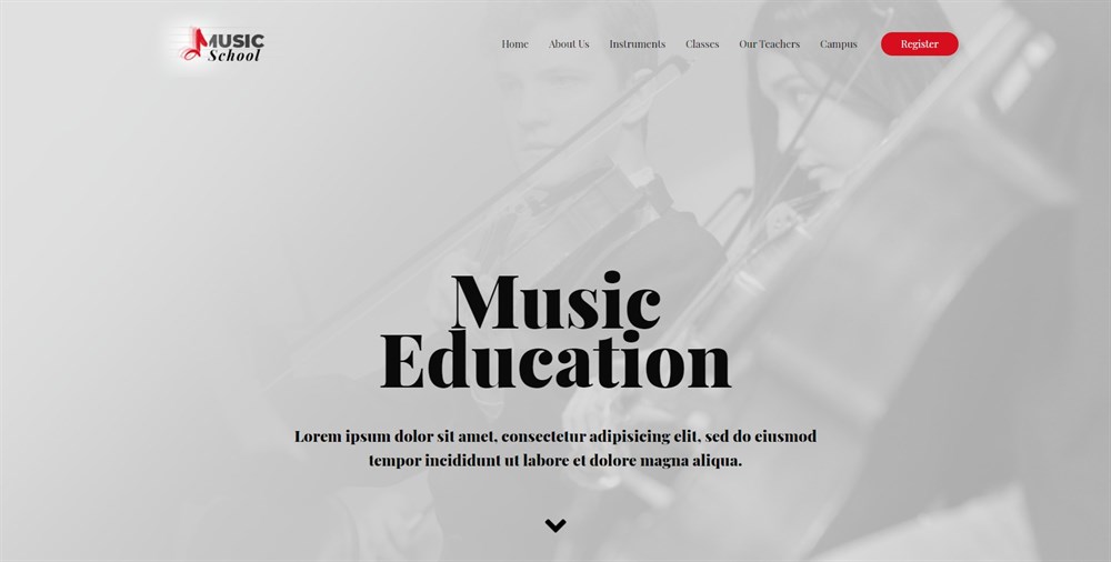 Music School Astra template