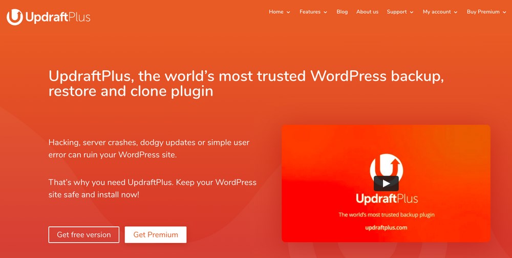 UpdraftPlus homepage