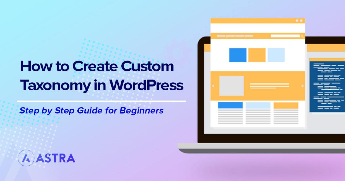 Create custom taxonomy in WordPress