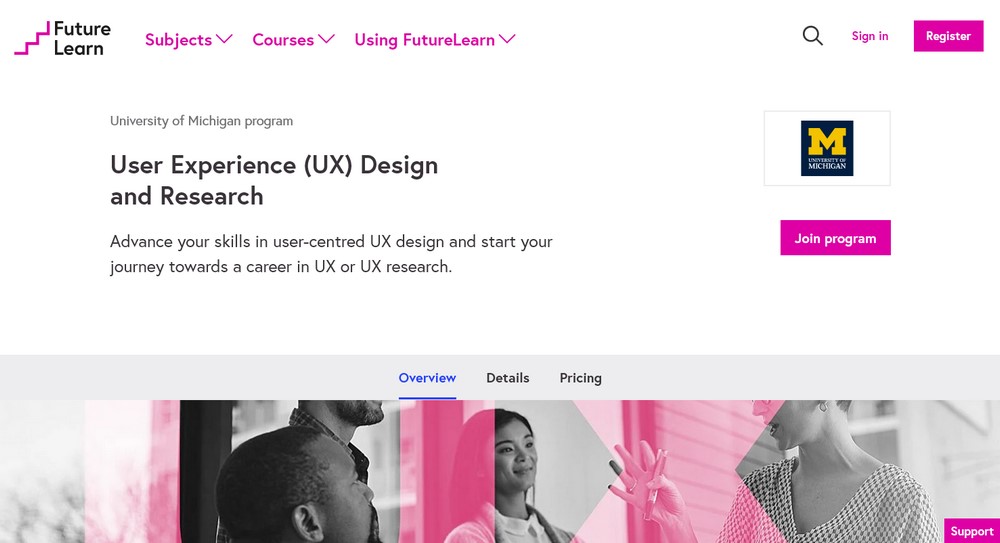 FutureLearn UX design and research