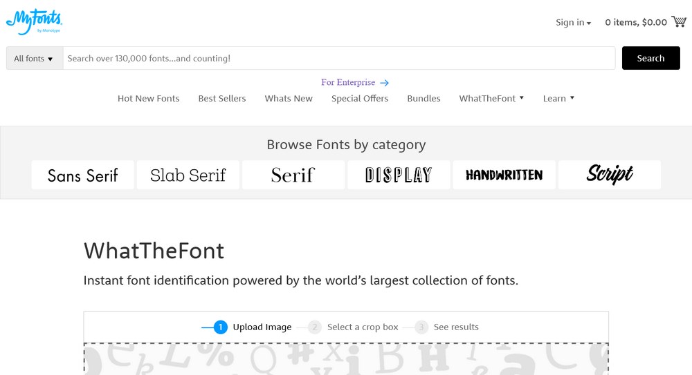 WhatTheFont checker