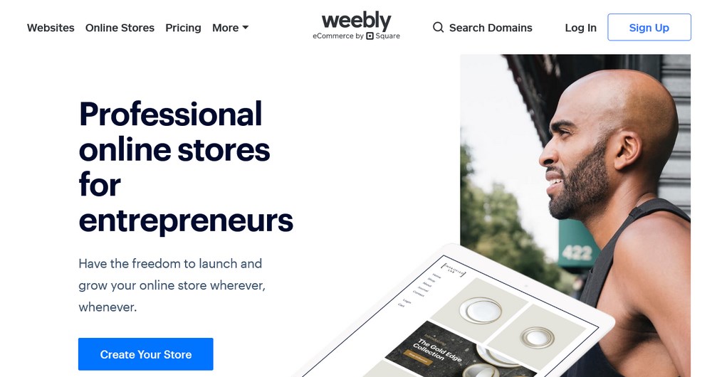 Weebly homepage