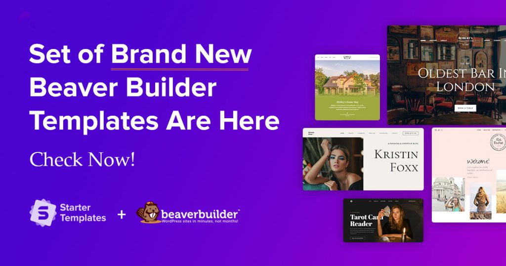 New Templates for Beaver Builder