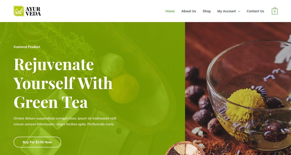 Ayurveda Astra's demo website