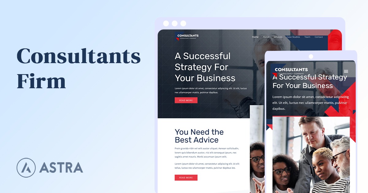 Consultants Firm website template