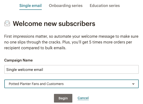 Email Subscription form