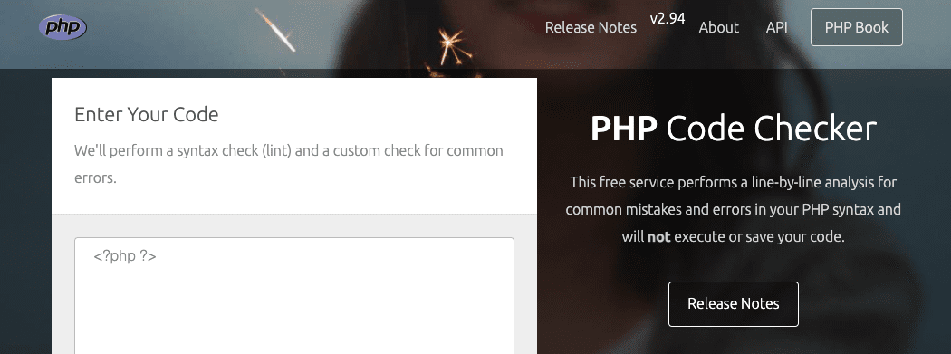 PHP code checker website