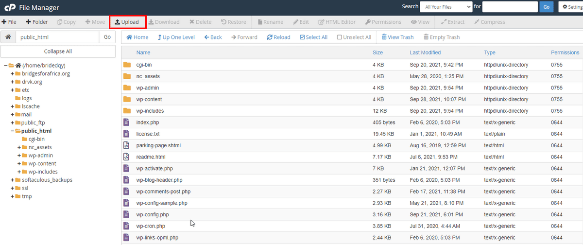 Uploading plugin using cPanel file manager