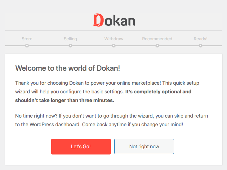 Dokan Installation Process