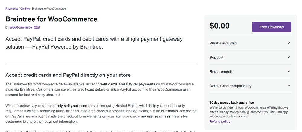 braintree woocommerce extension