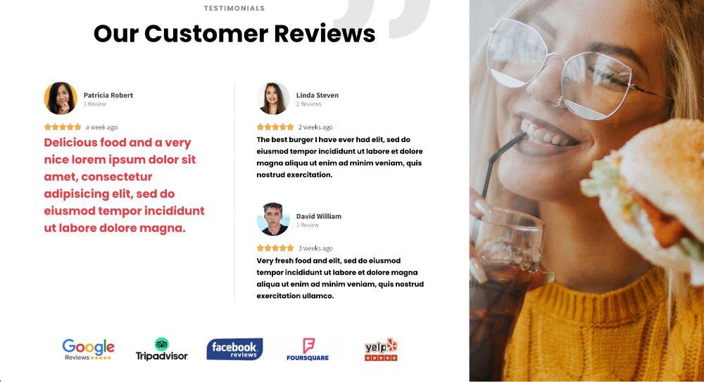 customer reviews