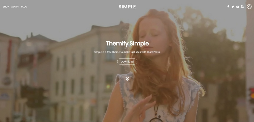 Simple theme for WordPress