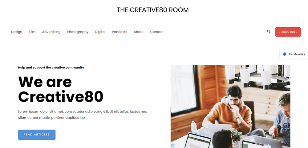  Creative blog Astra creative template