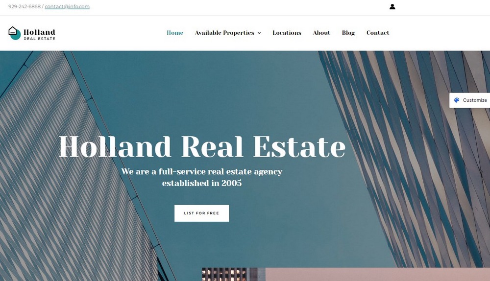 Real Estate Agency Astra template