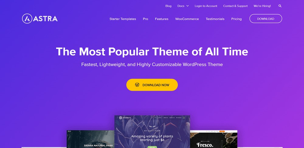 Astra best multipurpose WordPress theme