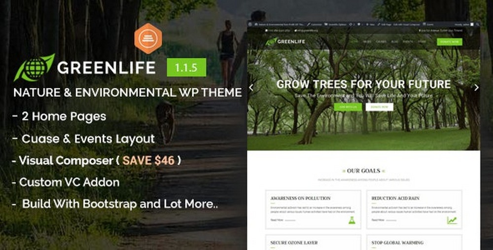 Greenlife WordPress Theme